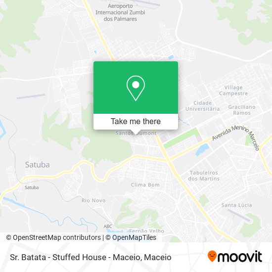Sr. Batata - Stuffed House - Maceio map