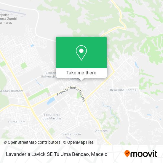 Mapa Lavanderia Lavick SE Tu Uma Bencao