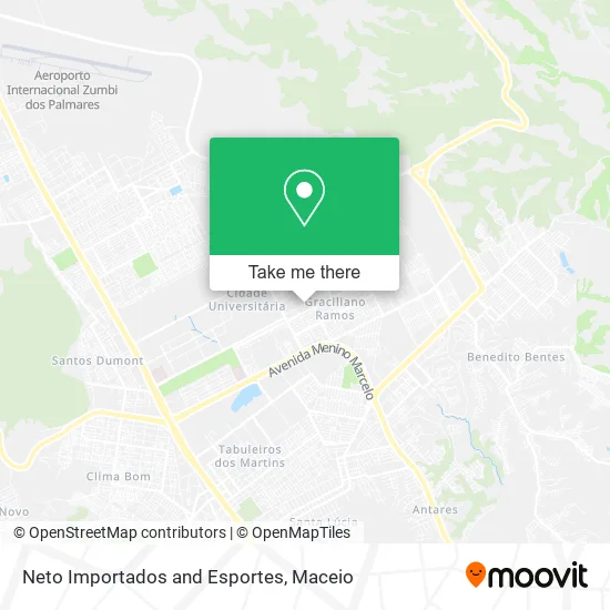 Neto Importados and Esportes map