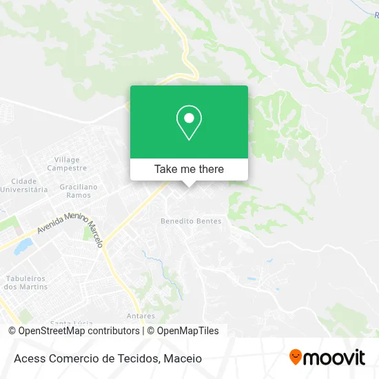 Acess Comercio de Tecidos map
