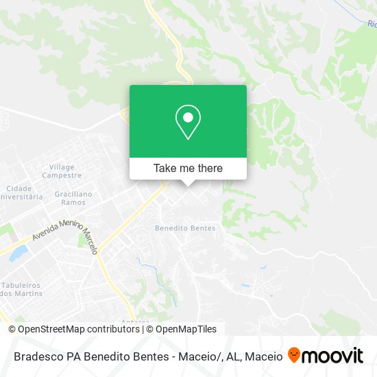 Bradesco PA Benedito Bentes - Maceio / , AL map