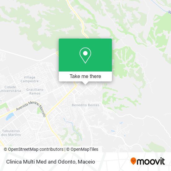 Clinica Multi Med and Odonto map