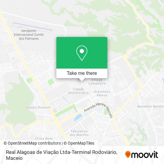 Mapa Real Alagoas de Viação Ltda-Terminal Rodoviário