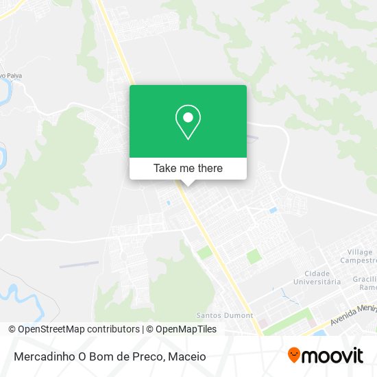 Mercadinho O Bom de Preco map