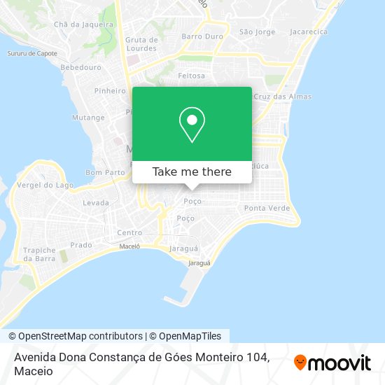 Mapa Avenida Dona Constança de Góes Monteiro 104