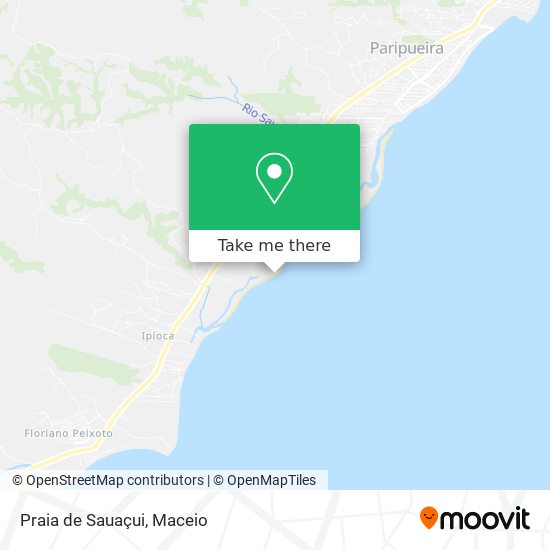 Praia de Sauaçui map