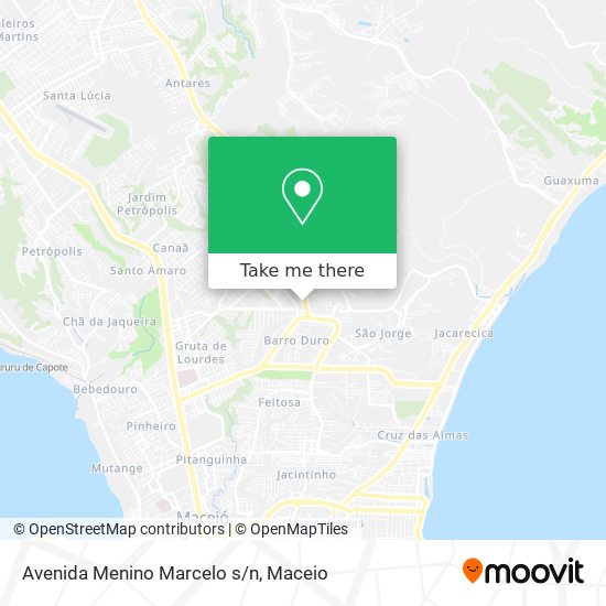 Mapa Avenida Menino Marcelo s/n