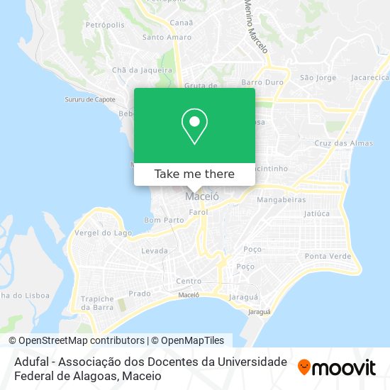 Adufal - Associação dos Docentes da Universidade Federal de Alagoas map