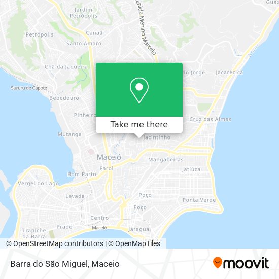 Barra do São Miguel map