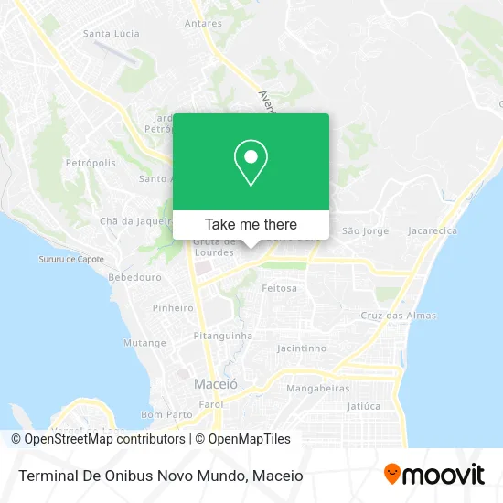 Terminal De Onibus Novo Mundo map