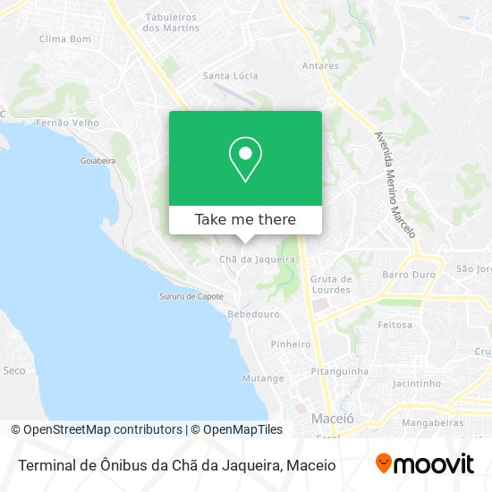 Mapa Terminal de Ônibus da Chã da Jaqueira