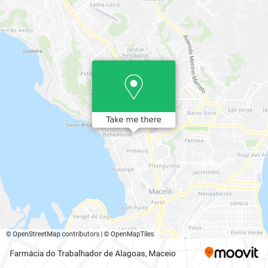 Farmácia do Trabalhador de Alagoas map