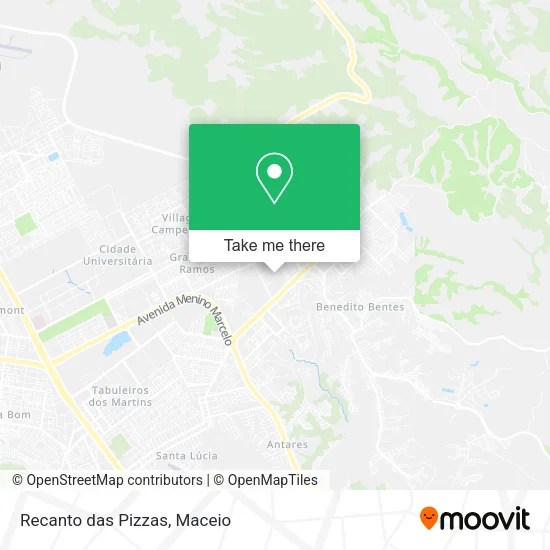Recanto das Pizzas map
