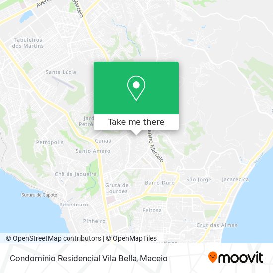 Mapa Condomínio Residencial Vila Bella