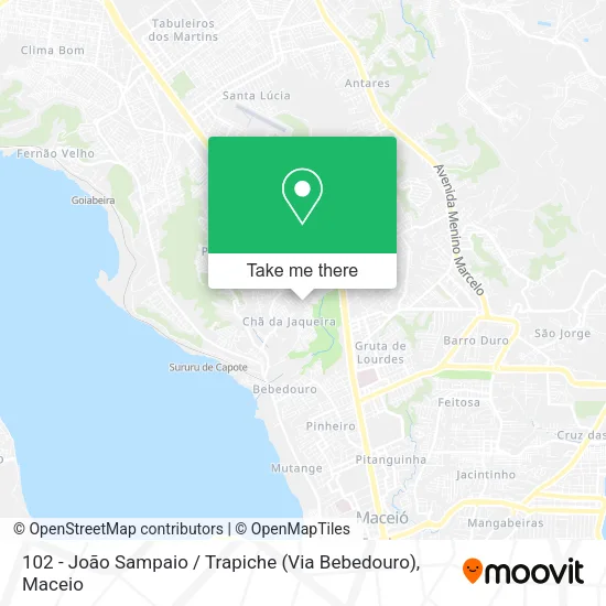 102 - João Sampaio / Trapiche (Via Bebedouro) map