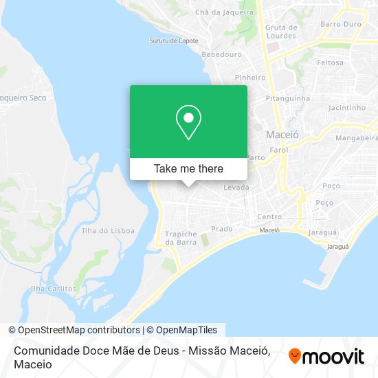 Comunidade Doce Mãe de Deus - Missão Maceió map