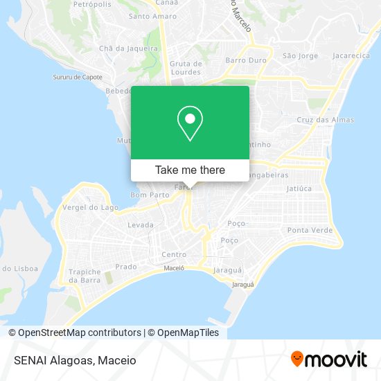 SENAI Alagoas map