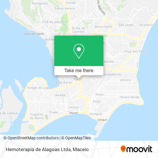 Mapa Hemoterapia de Alagoas Ltda