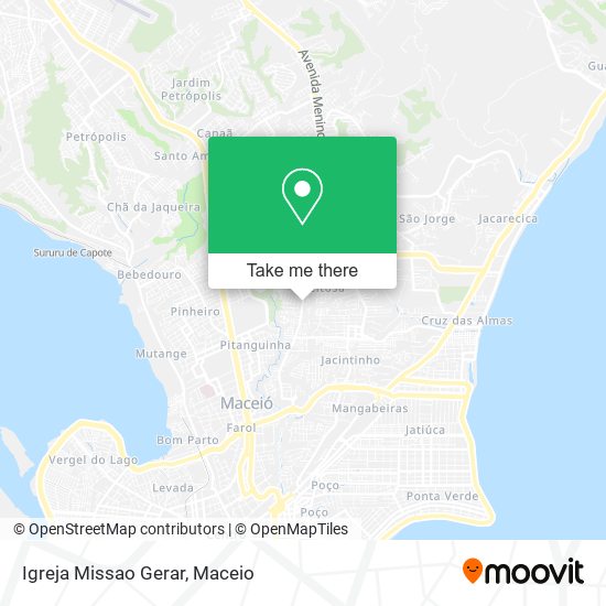 Mapa Igreja Missao Gerar