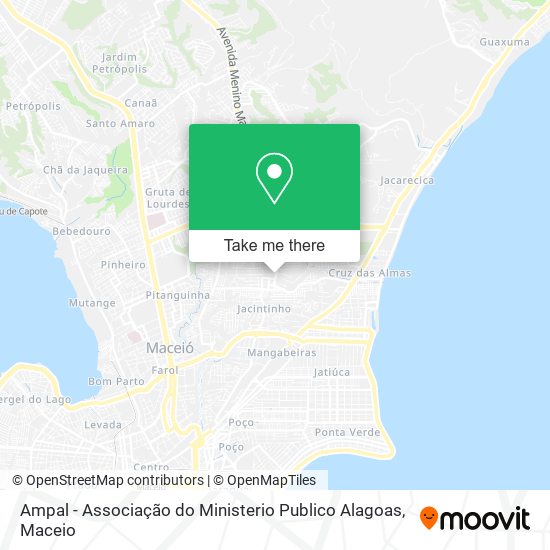 Ampal - Associação do Ministerio Publico Alagoas map