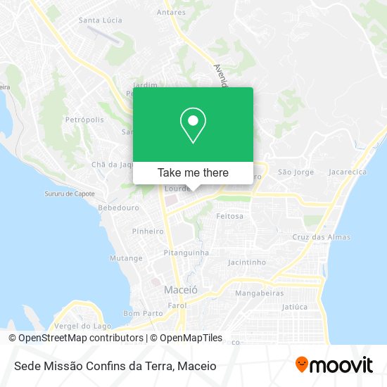 Mapa Sede Missão Confins da Terra