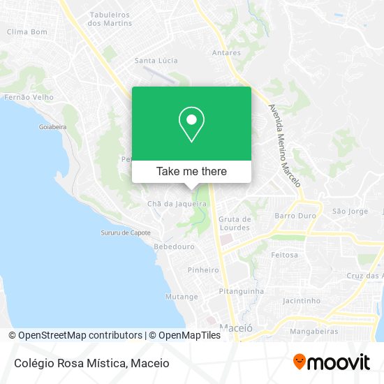 Mapa Colégio Rosa Mística