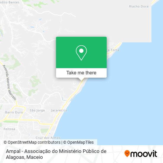Ampal - Associação do Ministério Público de Alagoas map