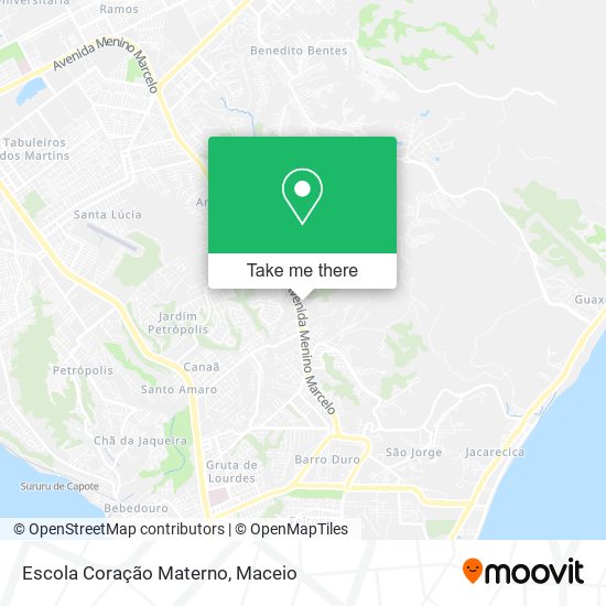 Mapa Escola Coração Materno