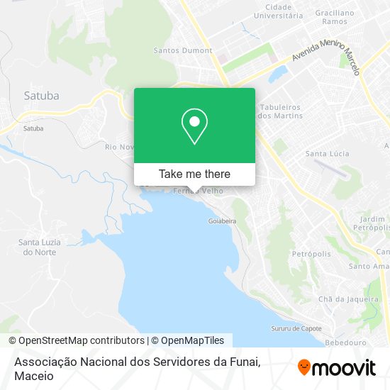 Associação Nacional dos Servidores da Funai map