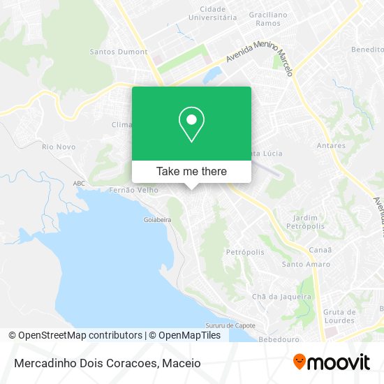 Mapa Mercadinho Dois Coracoes