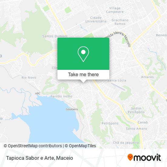 Mapa Tapioca Sabor e Arte