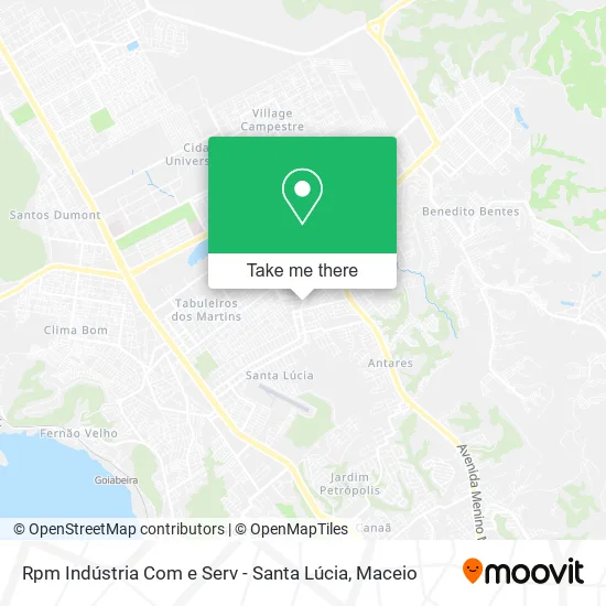 Rpm Indústria Com e Serv - Santa Lúcia map
