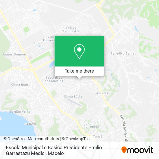 Escola Municipal e Básica Presidente Emílio Garrastazu Medici map