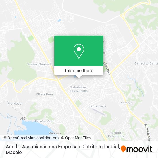Adedi - Associação das Empresas Distrito Industrial map