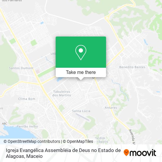 Igreja Evangélica Assembléia de Deus no Estado de Alagoas map