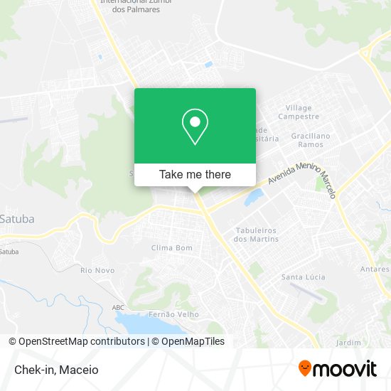 Mapa Chek-in