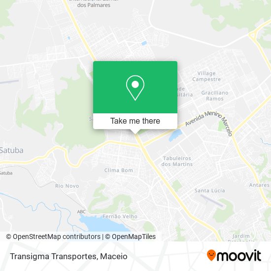 Transigma Transportes map