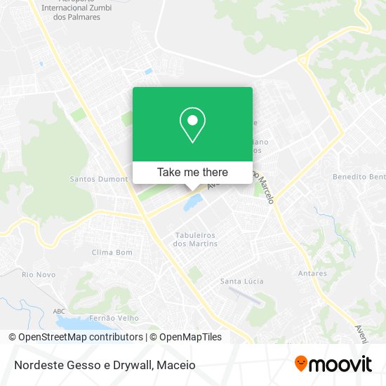 Nordeste Gesso e Drywall map