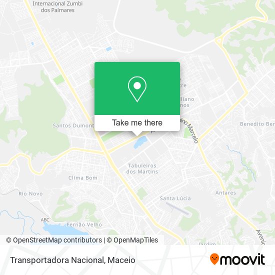 Transportadora Nacional map