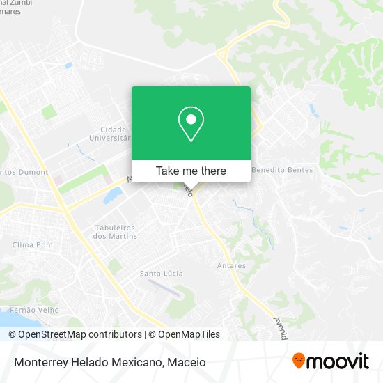 Mapa Monterrey Helado Mexicano