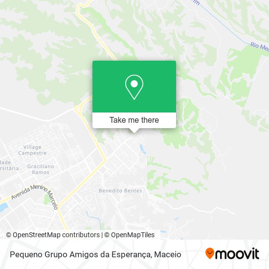 Mapa Pequeno Grupo Amigos da Esperança