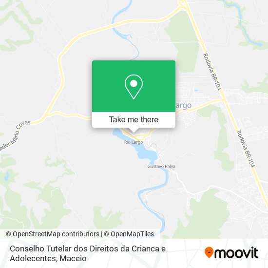 Conselho Tutelar dos Direitos da Crianca e Adolecentes map