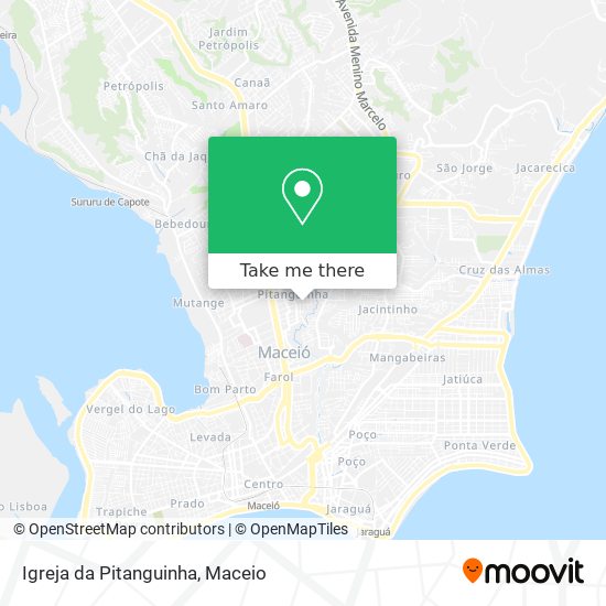 Mapa Igreja da Pitanguinha