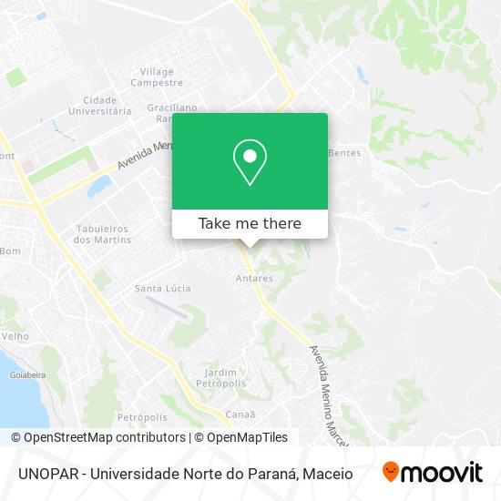 Mapa UNOPAR - Universidade Norte do Paraná