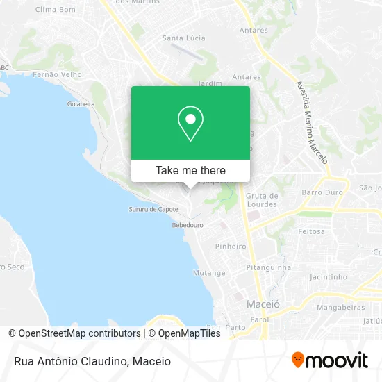 Rua Antônio Claudino map