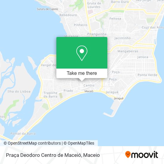 Praça Deodoro Centro de Maceió map