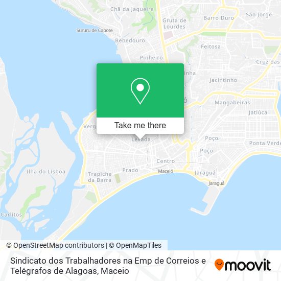 Mapa Sindicato dos Trabalhadores na Emp de Correios e Telégrafos de Alagoas