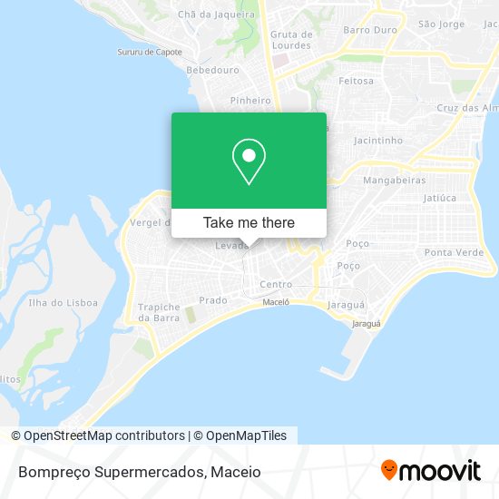 Bompreço Supermercados map