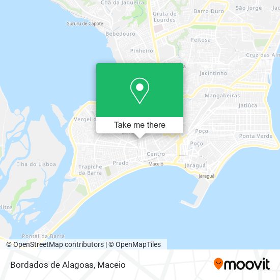Bordados de Alagoas map