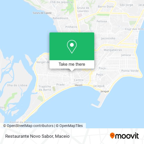 Mapa Restaurante Novo Sabor